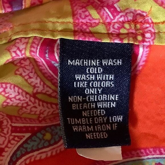 chaps PAISLEY BUTTON DOWN COLLARED WOMAN COTTON SHIRT SIZE US 1X - Picture 8 of 10